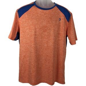 Reel Legends T-Shirt Mens M Orange heather‎ Blue vent Reel-Tec Fishing outdoor